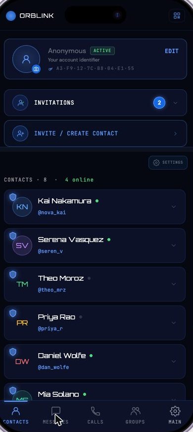Contacts and messaging