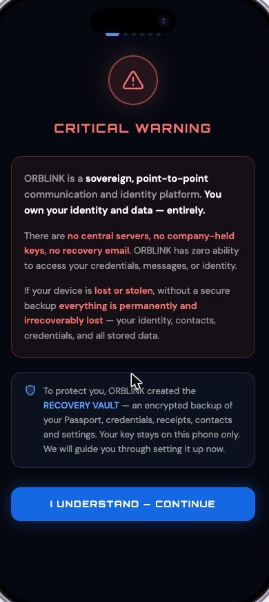 Critical warning about sovereignty